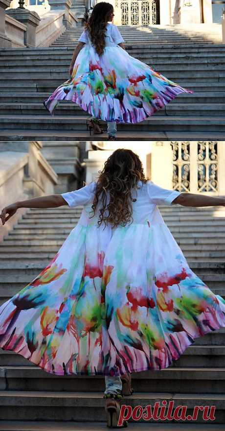 Художественная палитра на платье / Платья Diy / Модный сайт о стильной переделке одежды и интерьера