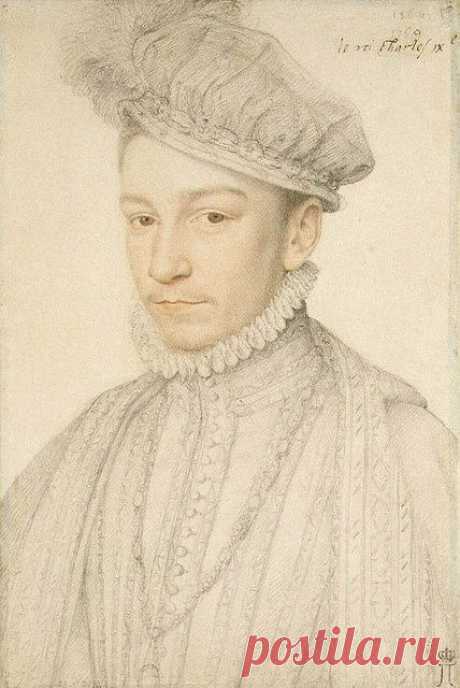 CLOUET François - French (Tours circa 1515-1572 Paris) - Charles IX (1550-1574) c. 1560 / Hermitage, St. Petersburg