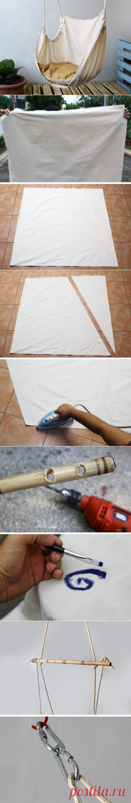 Шьём подвесное кресло-гамак