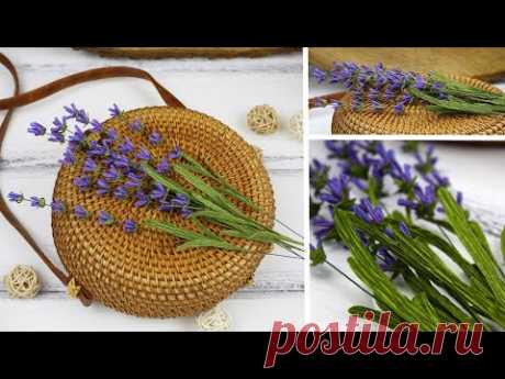 Декоративная ЛАВАНДА из гофрированной бумаги своими руками 💜Лаванда узколистная  | Eva-Konfetti