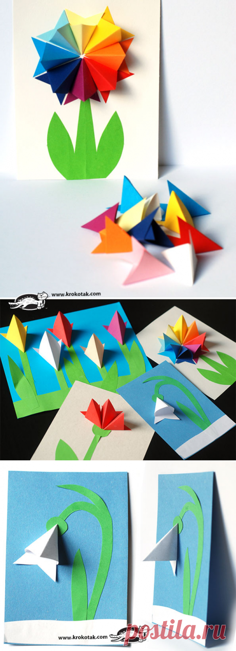 Paper flowers | krokotak