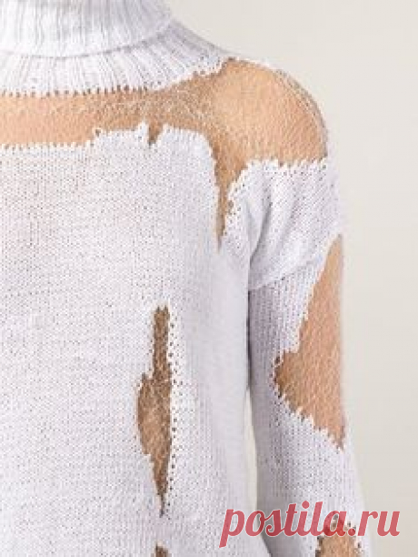 Почему дырявые носки носить стыдно, а рваный джемпер модно? Лакшери-рвань в вязании. 20 фотоидей | Записки вязальщицы | Яндекс Дзен