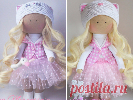 Handmade doll Christmas dollRag doll Tilda by AnnKirillartPlace