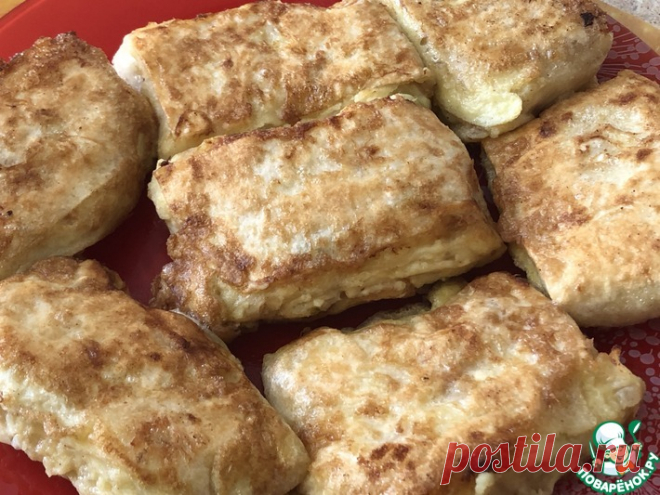Пирожки из лаваша Кулинарный рецепт