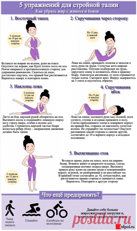 5 упражнений для стройной талии