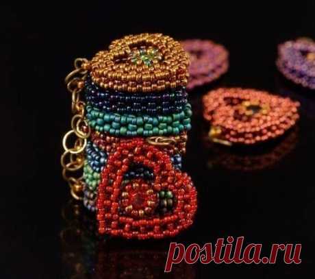 Сердечки из бисера