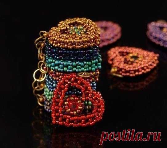 Сердечки из бисера