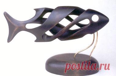 Рыбы - Скульптура из дерева | Декоративное искусство для интерьера.