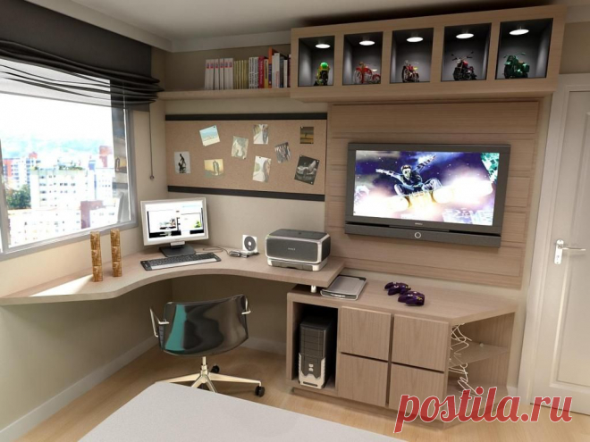 30+ Modern Computer Desk and Bookcase Designs Ideas For Your Stylish Home | Primitives, Desks and Living rooms