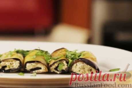 Рецепт: Рулетики из баклажанов с орехами на RussianFood.com