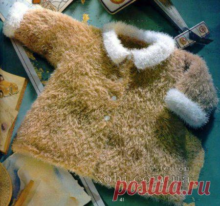 Детские пальто и курточки вязаные крючком и спицами » Страница 4