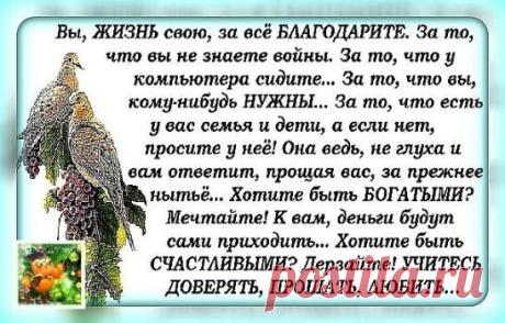 Не мсти наказаньем ни взрослым, ни детям — Мы все за грехи перед Богом ответим... Давайте же, Люди, живя на планете... Добром лишь своё пребыванье отметим!
СОХРАНИТЬУстановить себе