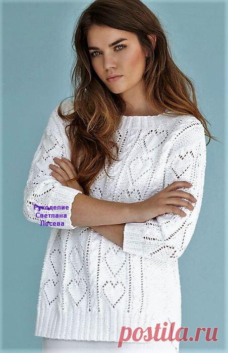 МОЙ САМЫЙ ЖЕЛАННЫЙ! Супер красивый джемпер с ажурными 