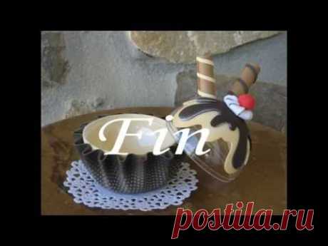tutorial portachuches cup-cake
