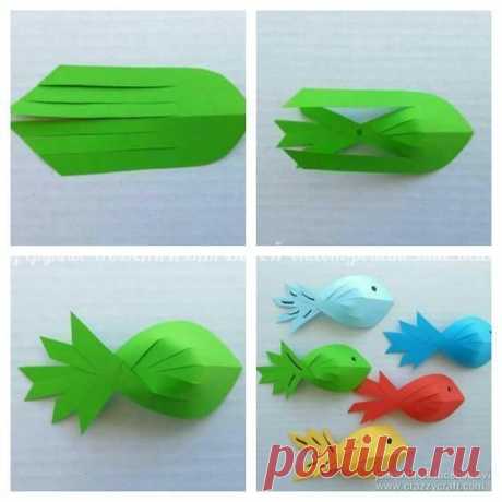 Поделки с детьми: рыбки