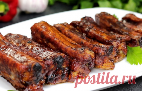 Свиные ребрышки в духовке