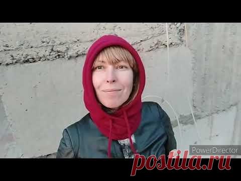 Анонс. Капор-капюшон на вязальной машине.