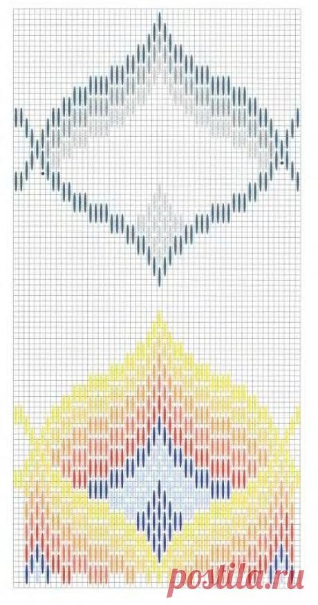 СХЕМА ДЛЯ ВЫШИВКИ БАРДЖЕЛЛО.