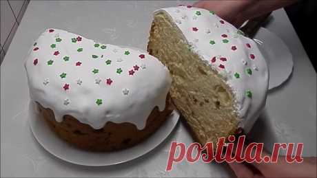 ГЛАЗУРЬ для куличей с желатином . Без яиц .Не крошится ПАСХА