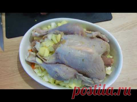 Индейка цыплёнок с фруктовой начинкой
