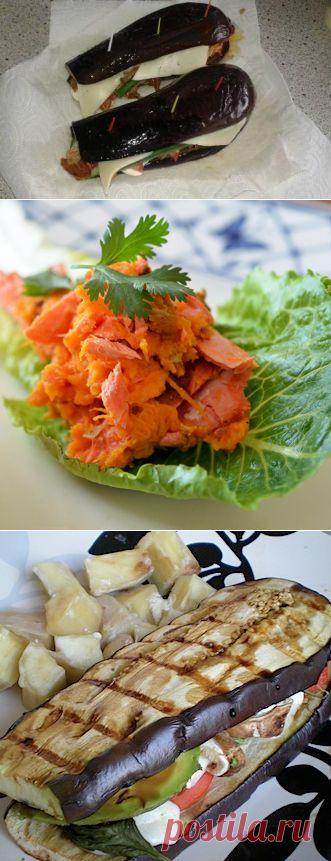 Баклажанный бутерброд-обманка для пикника | 4vkusa.ru