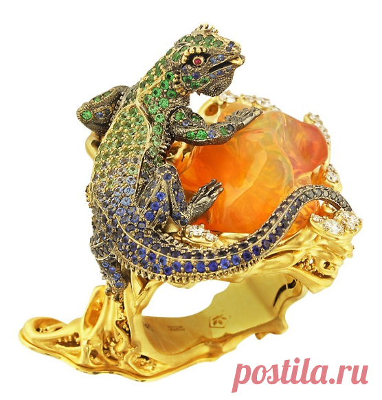 Огненные опалы и красивые украшения с этим редким камнем.