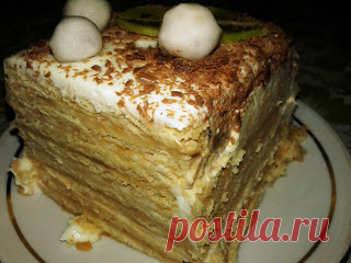 Вкусные домашние рецепты: Торт из печенья без выпечки