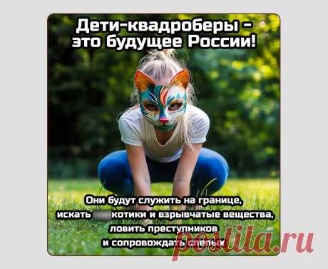 Квадроберы

Новый популярный детский тренд, который очень понравился бумерам. Детишки наряжаются в животных, прыгают в парках и едят траву — как над этим не посмеяться? Особенно когда новости пестрят заголовками о запрете ужаснейшего развлечения бедных неокрепших разумов. Сейчас тряска закончилась, и подростки стали постепенно снимать кошачьи ушки. Вероятно, зимой прыгать в парках уже не так забавно