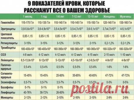 9 ПОКАЗАТЕЛЕЙ КРОВИ, КОТОРЫЕ РАССКАЖУТ ВСЕ О ВАШЕМ ЗДОРОВЬЕ 

Итак, что же говорит нам наша кровь? Анализ крови мы сдаем практически при любом заболевании. И грамотный врач непременно отправит вас первым делом “на кровь”. Для общего анализа кровь берется или из вены, или из пальца. И первичный анализ можно сдавать не натощак. Но для развернутого есть нельзя ни в коем случае! Помните это! 

Причина такого требования проста: любая пища изменит ваш сахар в крови, и анализ буд...