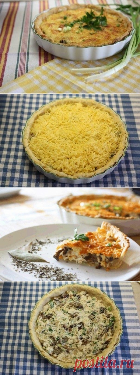 Как приготовить вкусный и безумно сытный пирог курино-грибной жульен  - рецепт, ингридиенты и фотографии