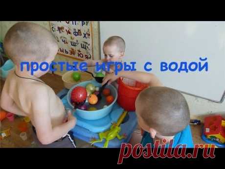 простые игры с водой для детей по системе Марии Монтессори
