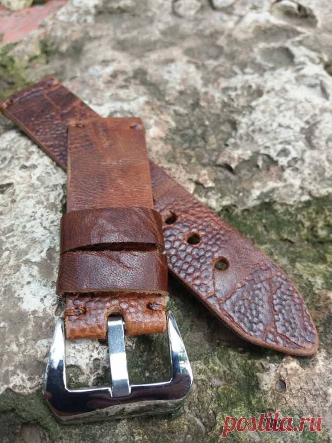 Quality Crocodile watch strap vintage style – GORIANI