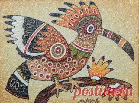 Картины (живопись) : Удод. Автор Олег Викторович Давыдов