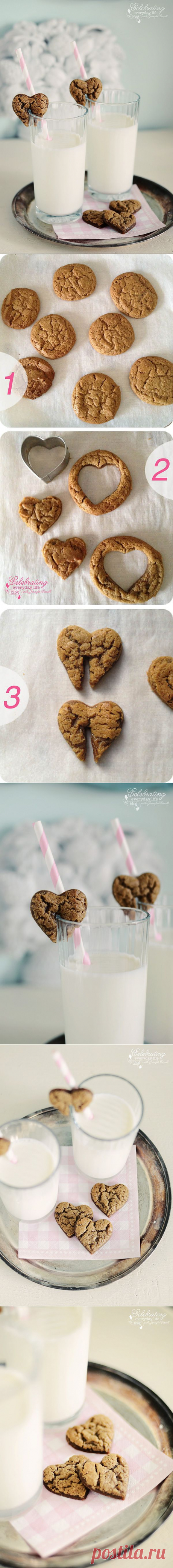 Milk &amp; Cookies {A Cookie Valentine Tutorial} | Celebrating everyday life with Jennifer Carroll