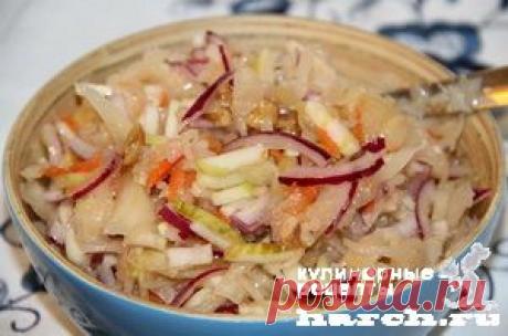 Салат из квашеной капусты с грецкими орехами “Кизлярский” | Харч.ру - рецепты для любителей вкусно поесть