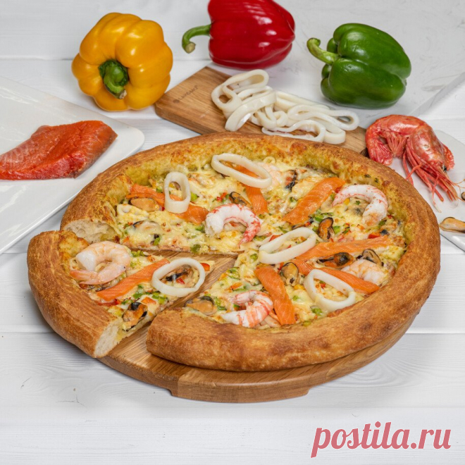 OkiDoki 🍕🍟🍱🥧 | Пицца | С морепродуктами - Шумшу