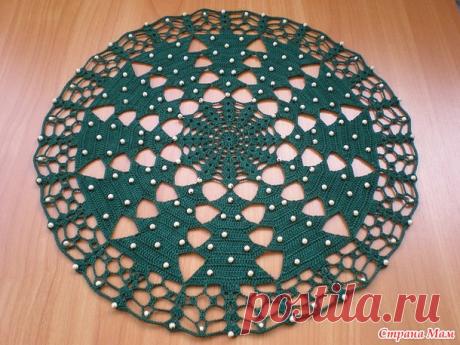 Салфетка "Елочки" с "МТ" он-лайн! Подготовка к НГ ))) (Крючок) - Вяжем вместе он-лайн - Страна Мам