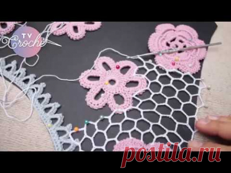 Blusa de Crochê Irlandês (Montagem ) Parte 6