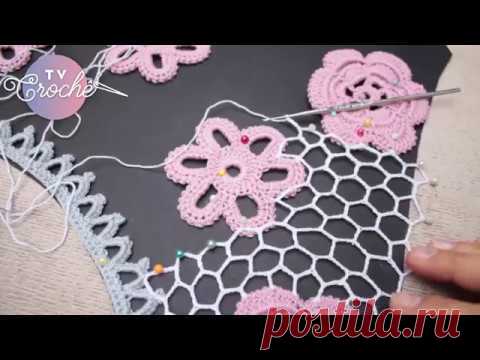 Blusa de Crochê Irlandês (Montagem ) Parte 6