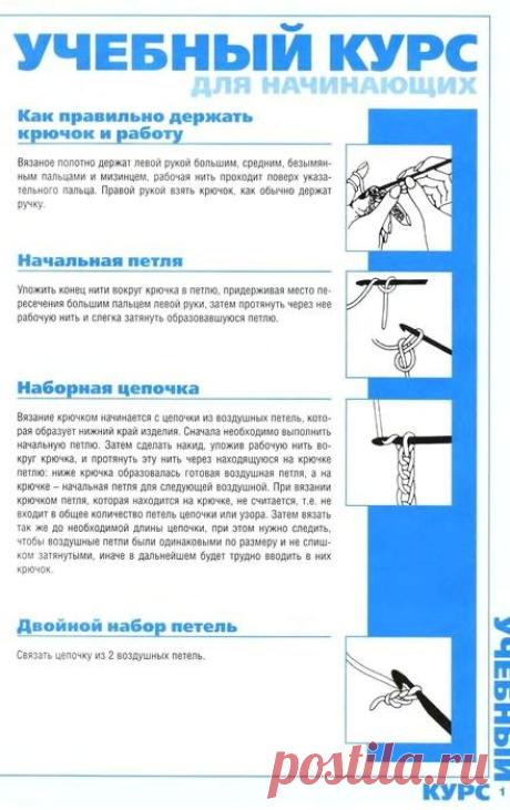 Учебный курс по вязанию крючком