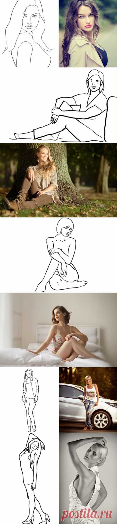 Самые удачные позы для женской фотосессии (для селфи тоже годится) | Мир женщины