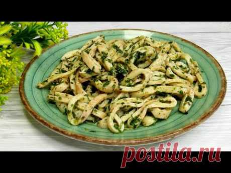 НЕЖНАЯ и  АРОМАТНАЯ закуска! Маринованные Кальмары! Улетают в миг!