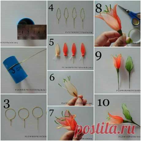 Делаем цветы из капрона — Сделай сам, идеи для творчества - DIY Ideas