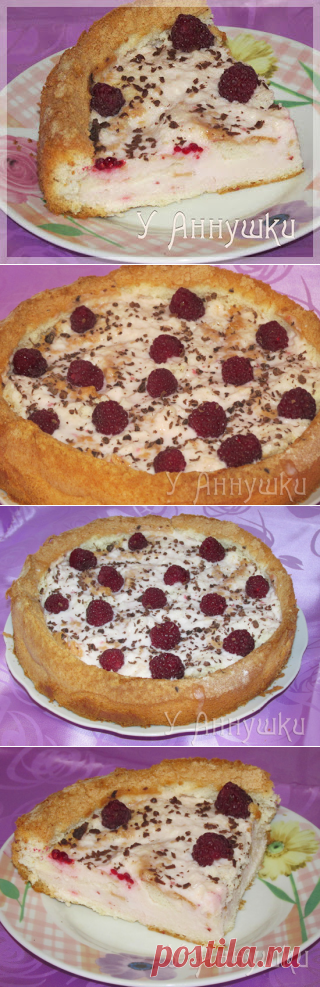 У Аннушки: Легкий тортик с желе из кефира (йогурта).