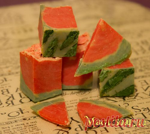 Мыло с нуля "ШиКарный арбуз" - ши+касторка! (рецепт и мастер-класс) » Блог Волшебное мыло и прочие удовольствия