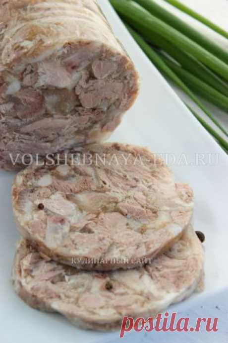 Зельц в бутылке из свинины!