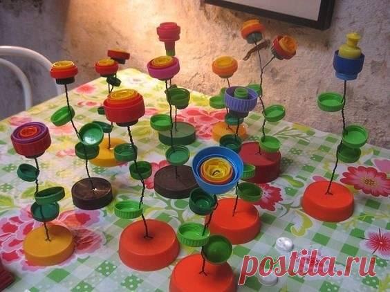 Поделки из крышечек от бутылок - 10 идей для яркого творчества
