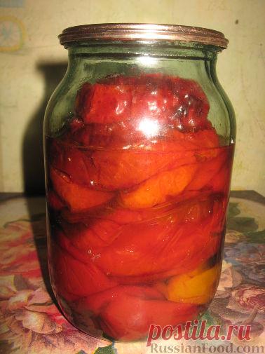 Рецепт: Перец жареный маринованный на RussianFood.com