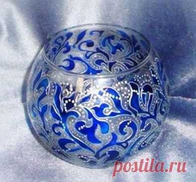 Декорируем вазу-подсвечник | Domosedkam.ru