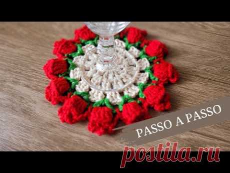 Porta copo tulipas - Passo a passo
